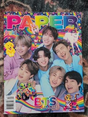 BTS x Lisa Frank Paper Magazine